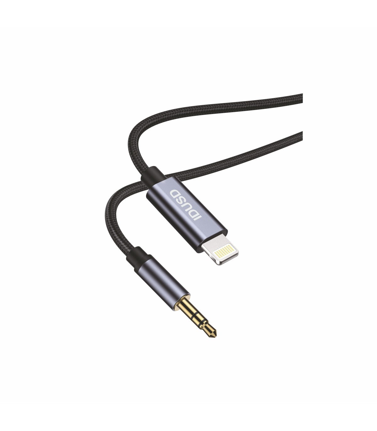 Cabo Aux Idusd Lightning para Jack 3.5mm Macho/Macho 1M Preto - C212A