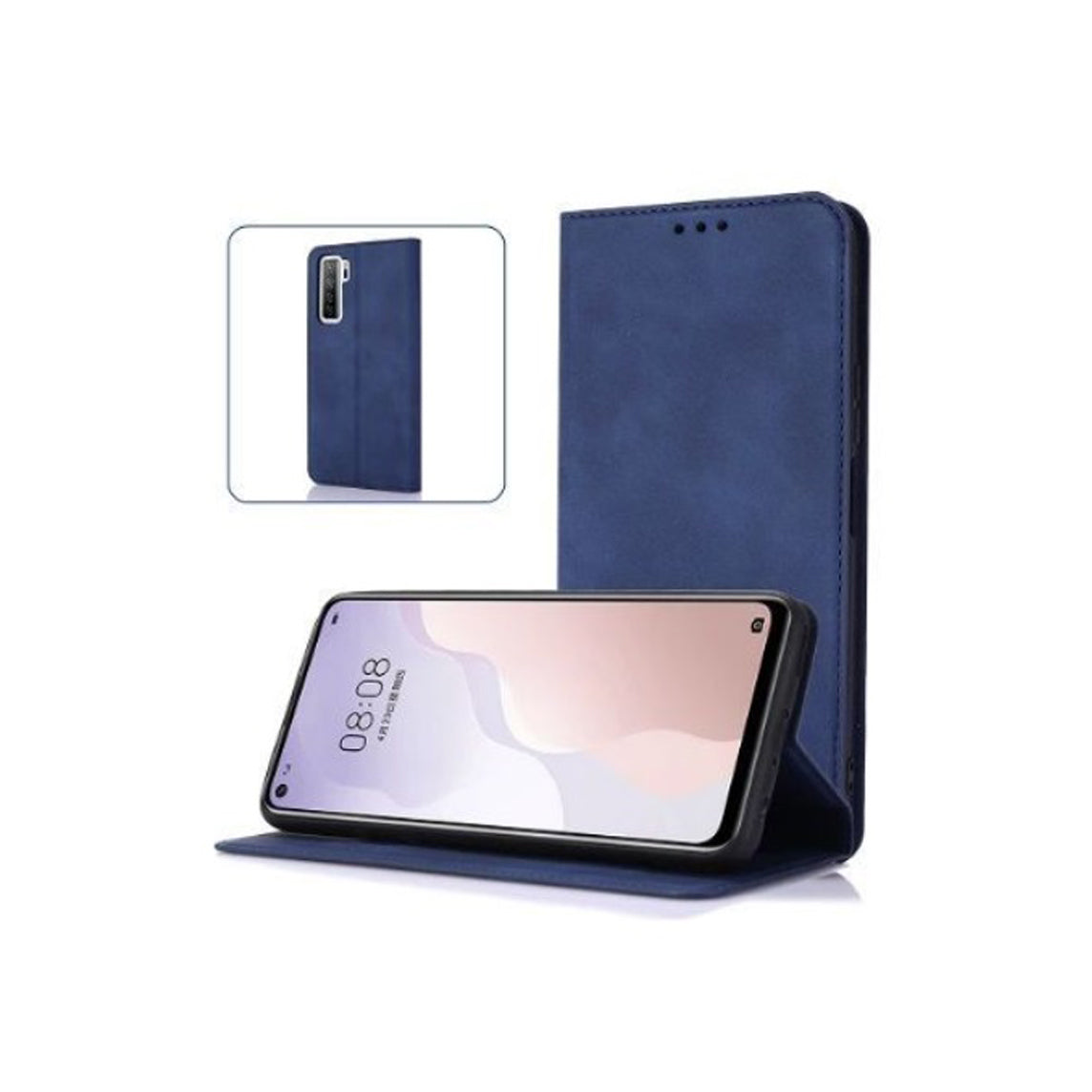 Capa Livro Smart FlipCouver com suporte para Cartões Couro Sintético