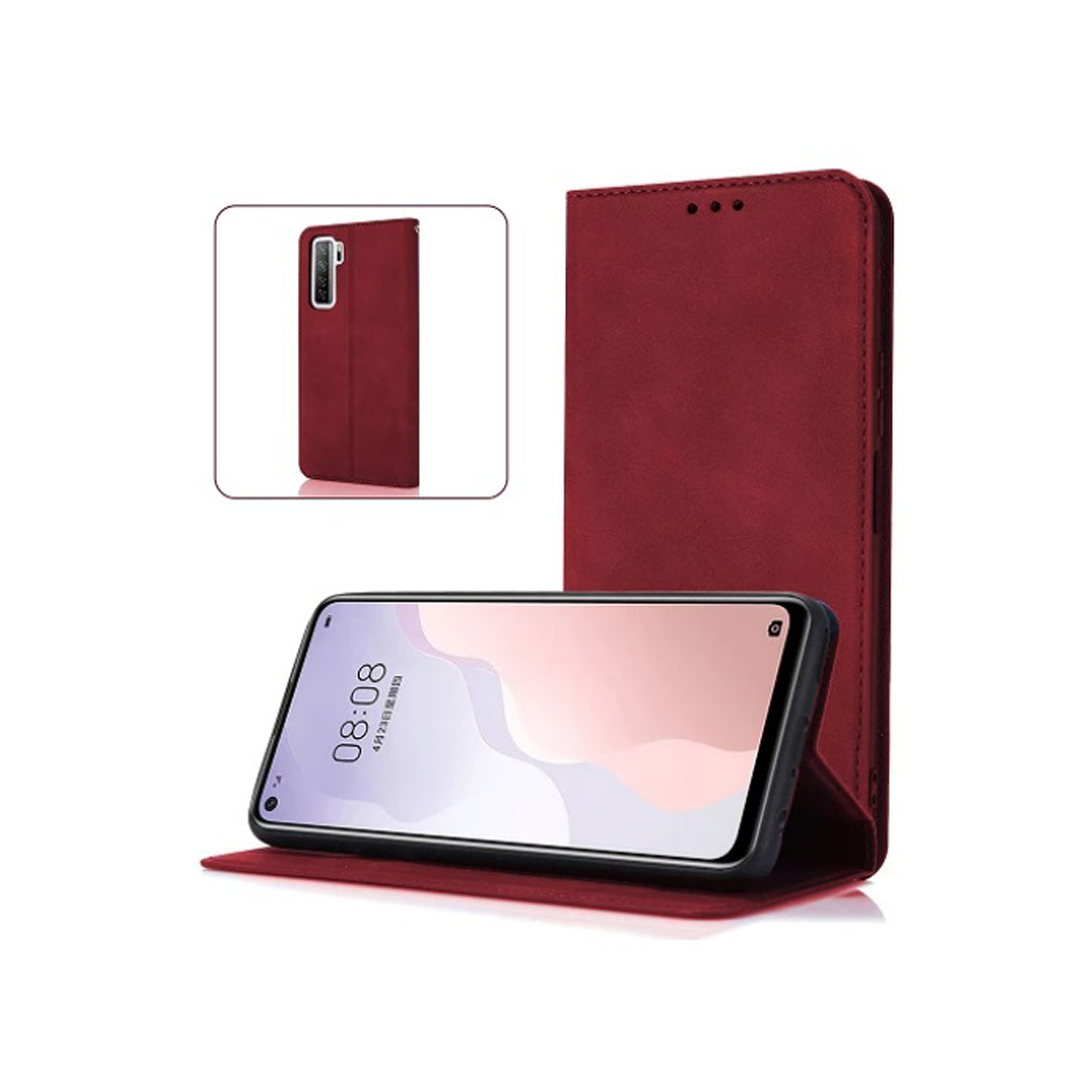 Capa Livro Smart FlipCouver com suporte para Cartões Couro Sintético