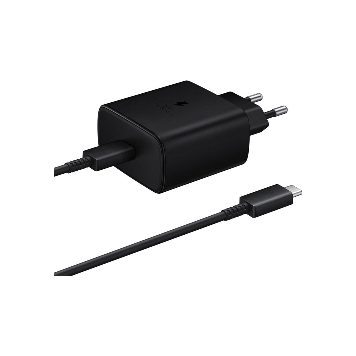 Carregador Samsung Super Fast Charger USB-C 45W 5A 1M Preto - EP-TA845XBEGWW