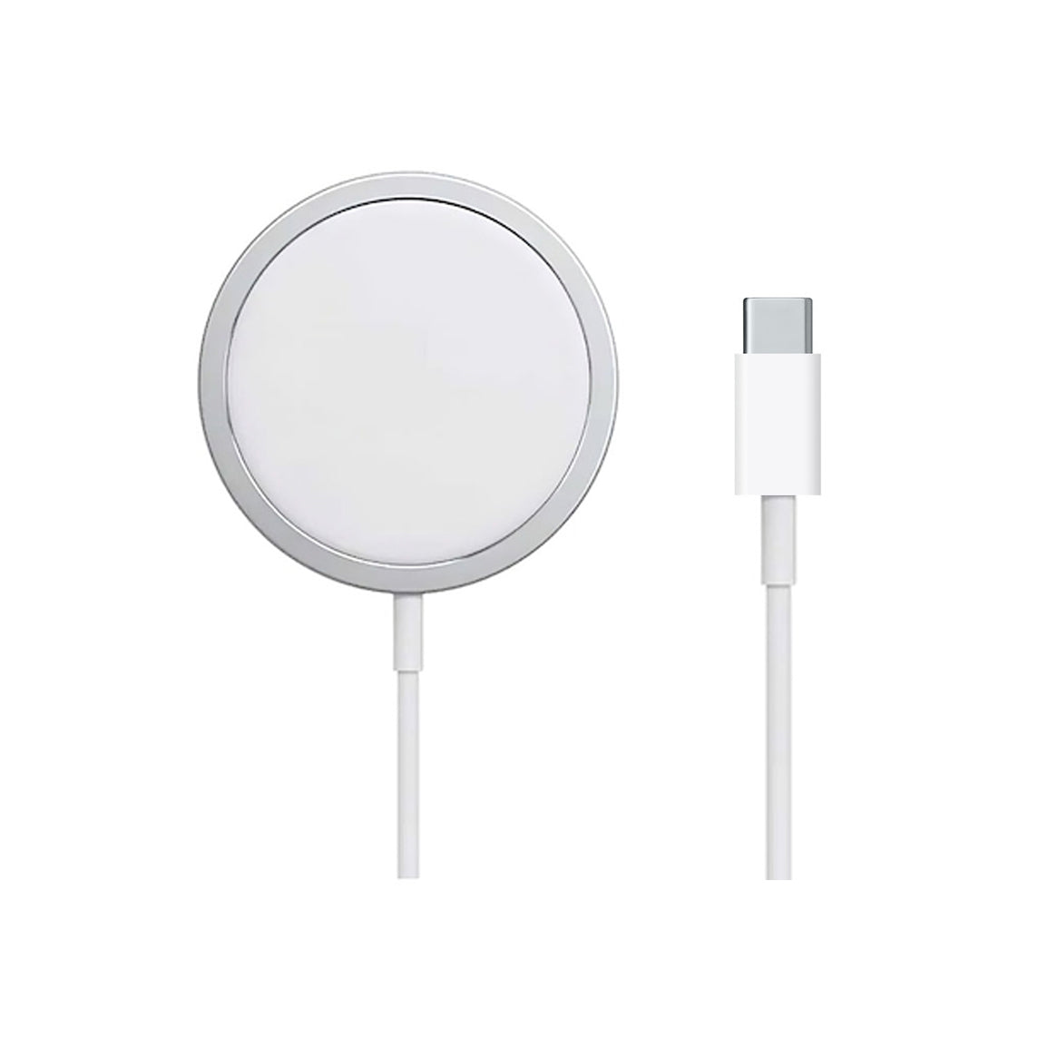 Carregador WiWu Magnetic Wireless Usb C 15W Prata - Wi-W009