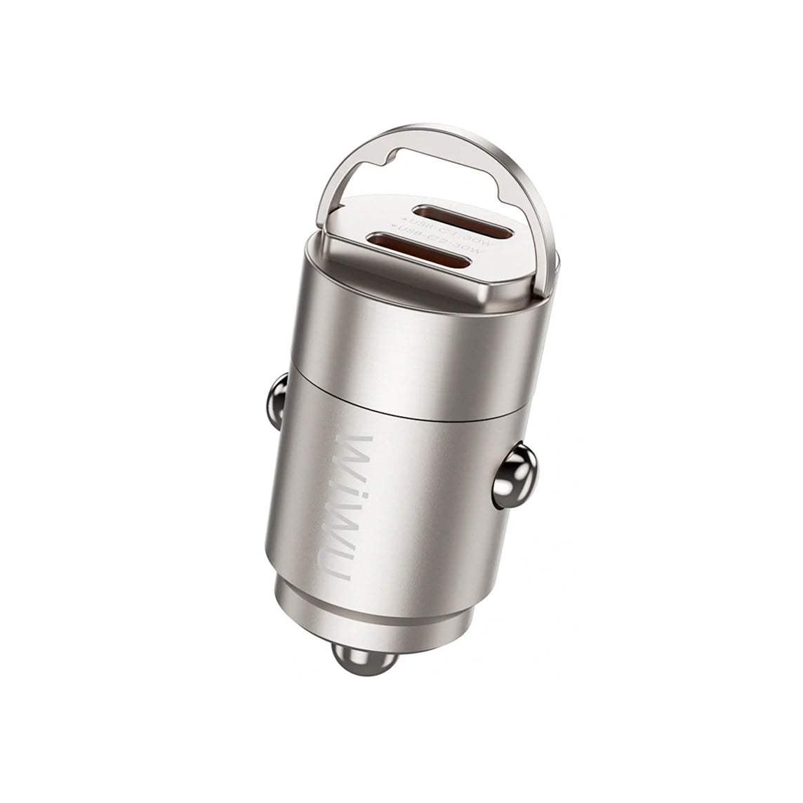 Carregador WiWu Nano Fast Car Charger Dual Usb-C 30W Titanium - Wi-QC029