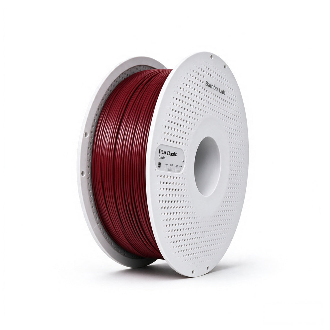 Filamentos BambuLab PLA Basic 1.75mm 1Kg Vermelho Granada - Maroon Red (10205)