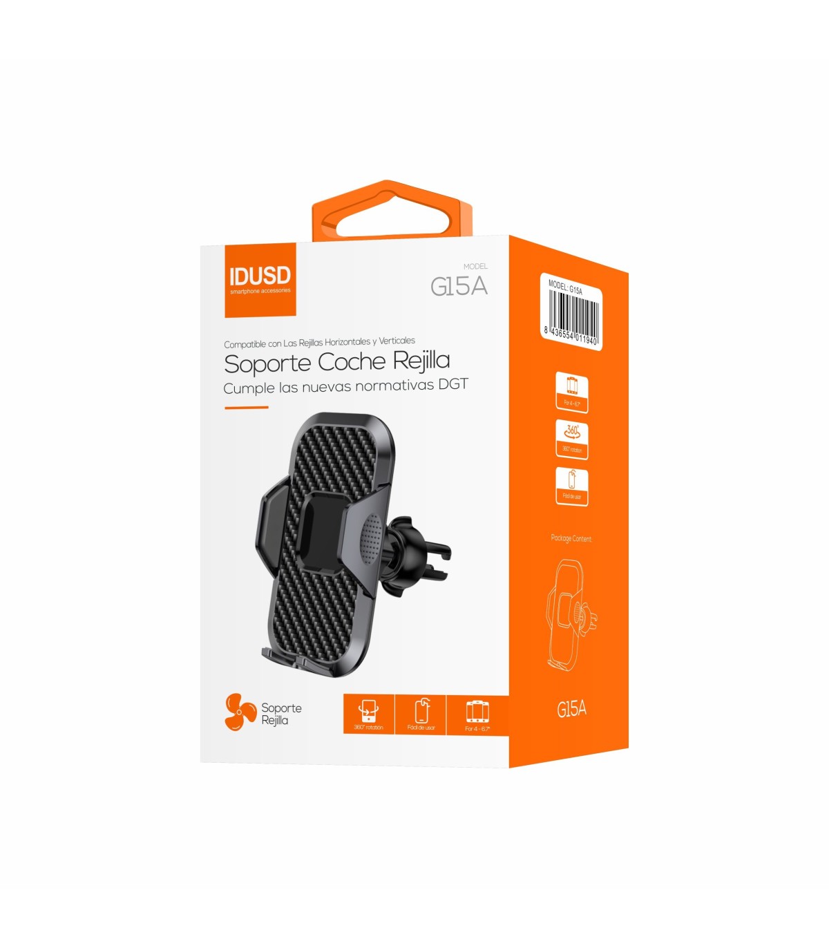 Suporte Idusd gralha do arcondicionado G15A - Preto