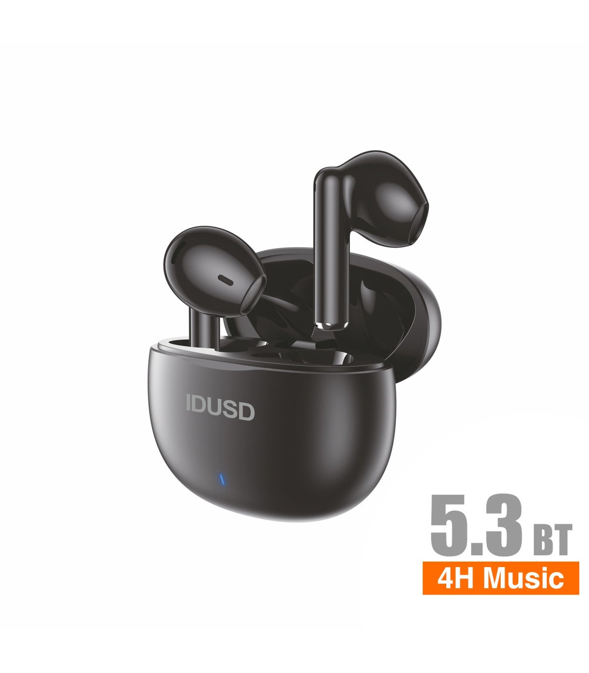 Auricular BT Idusd Wireless Earphone TWS 4H Music Preto - H05A