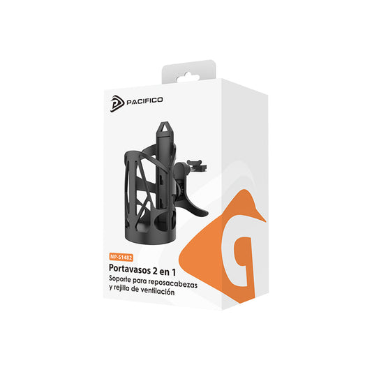 Suporte Pacifico Porta-copos 2 in 1 Grelha/Cabeceira Preto - NP-S1482