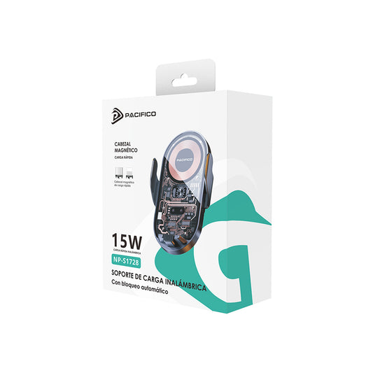 Suporte Pacifico Wireless Charge 15W Preto - NP-S1728