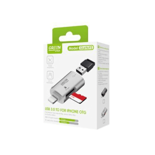 Adaptador GreenLyca Lightning para USB 3.0/Micro SD - GL69693