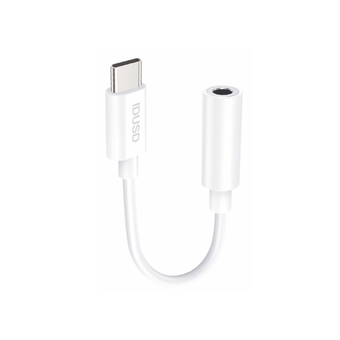 Adaptador Idusd USB-C para Jack 3,5mm Digital Branco - C209B