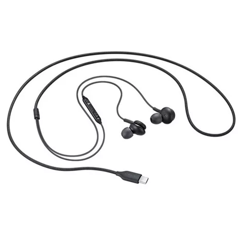 Auricular c/ Fio Samsung Earphone AKG Type-C Preto - EO-IC100