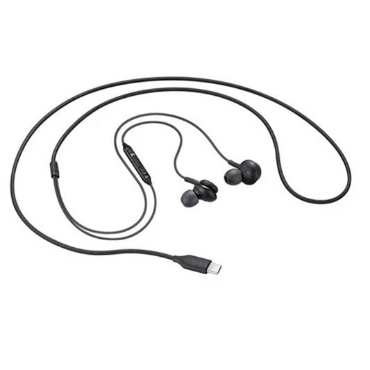 Auricular c/ Fio Samsung Earphone AKG Type-C Preto - EO-IC100