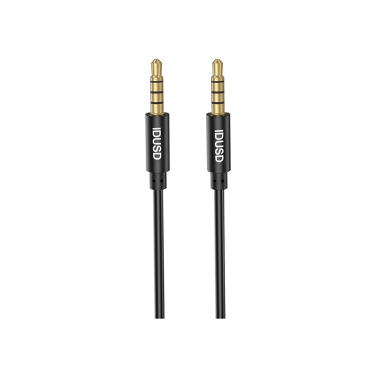 Cabo Aux Idusd PVC 3,5mm 4Pinos M/M 1M Preto - C201A