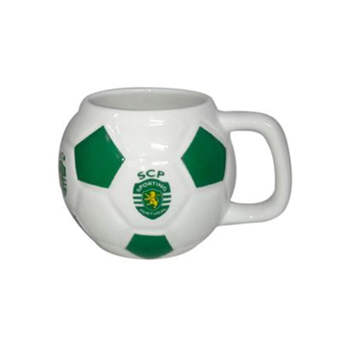 Caneca Simply Bola Sporting Branco/Verde - SP0997