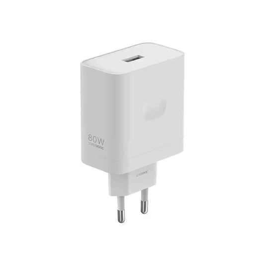 Carregador Adaptador OPPO Supervooc 80W USB-A Branco - VCB8OAEH