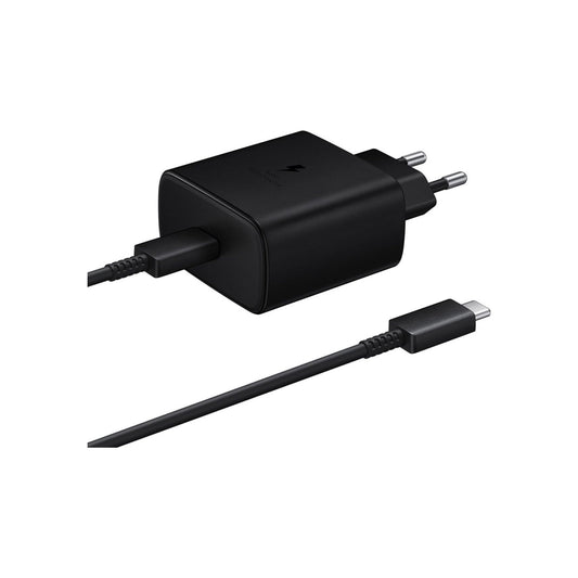 Carregador Samsung Super Fast Charger USB-C 45W 5A 1M Preto - EP-TA845XBEGWW