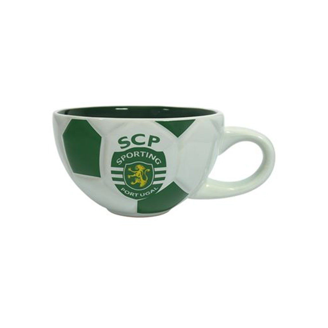 Chávena Simply Bola Sporting Branco/Verde - SP1078