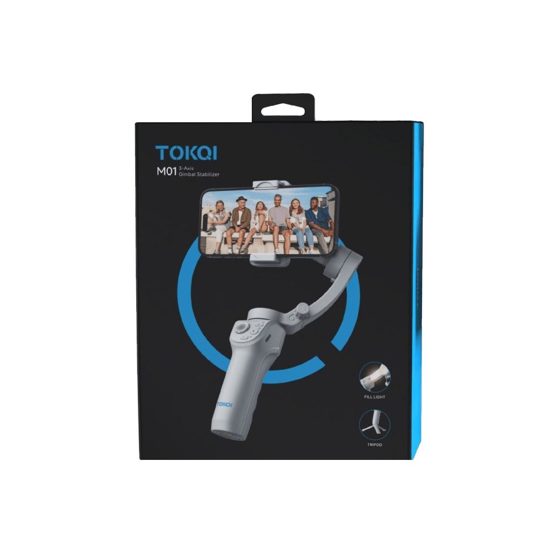 Estabilizador TokQi Estabilizador Gimbal 3-Eixo Branco - M01
