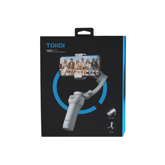 Estabilizador TokQi Estabilizador Gimbal 3-Eixo Branco - M01