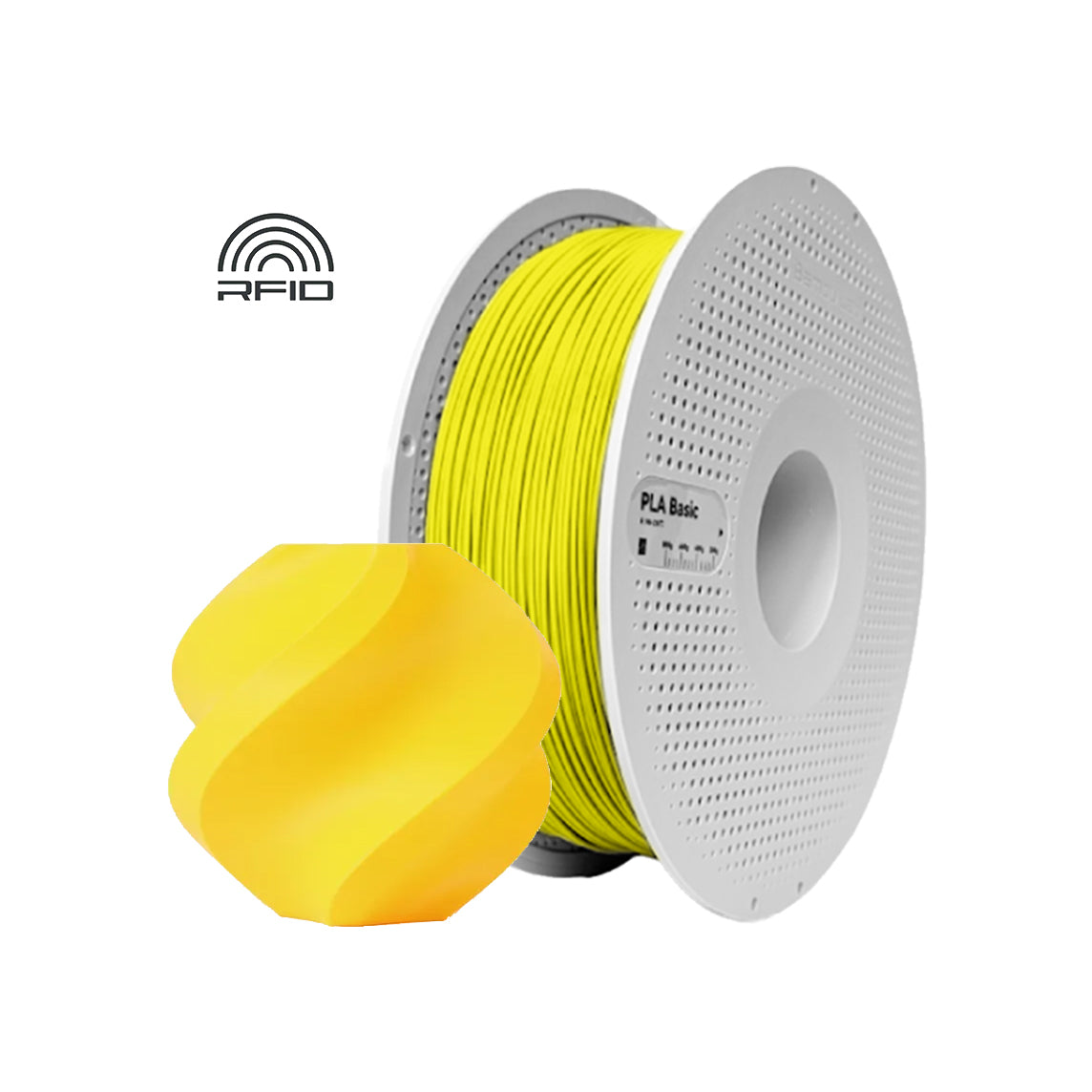 Filamentos BambuLab PLA Basic 1.75mm 1Kg Amarelo - Yellow (10400)