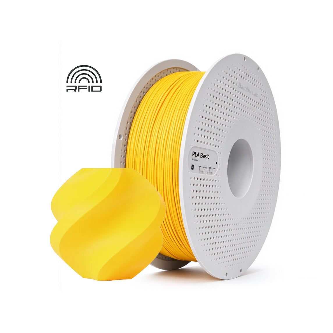 Filamentos BambuLab PLA Basic 1.75mm 1Kg Amarelo - Yellow (10400)