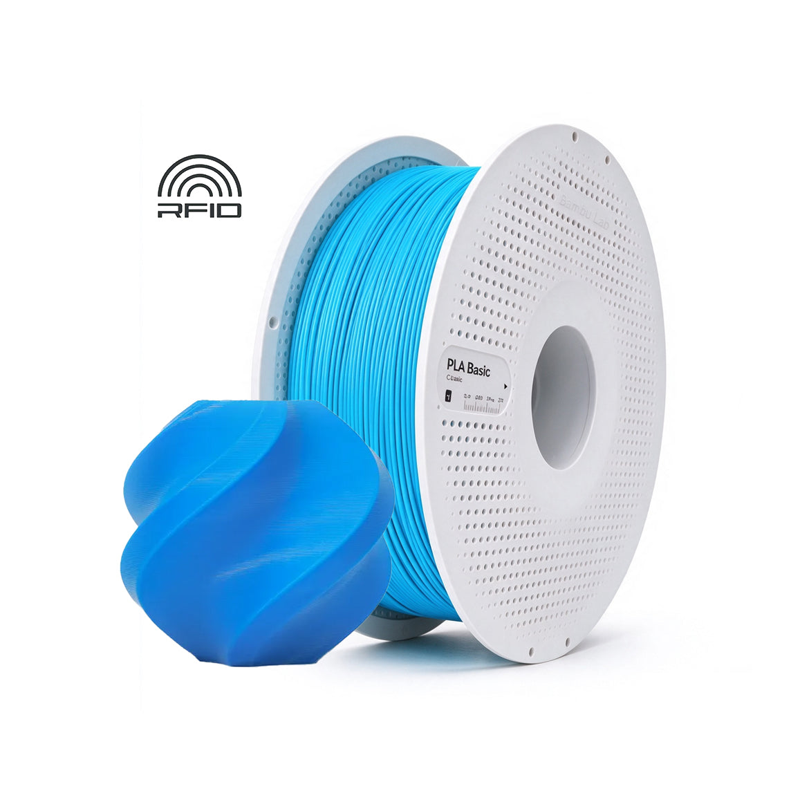 Filamentos BambuLab PLA Basic 1.75mm 1Kg Ciano - Cyan (10603)