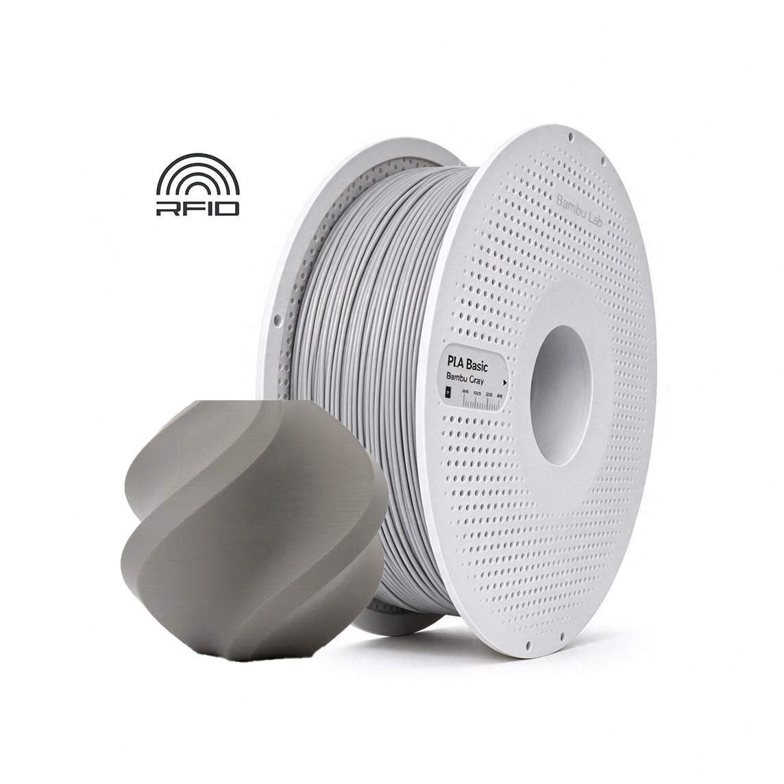Filamentos BambuLab PLA Basic 1.75mm 1Kg Cinzento - Gray (10103)