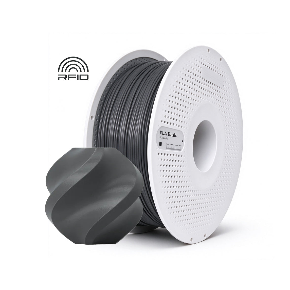 Filamentos BambuLab PLA Basic 1.75mm 1Kg Cinzento Escuro - Dark Gray (10105)
