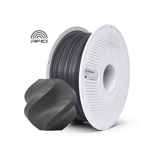 Filamentos BambuLab PLA Basic 1.75mm 1Kg Cinzento Escuro - Dark Gray (10105)