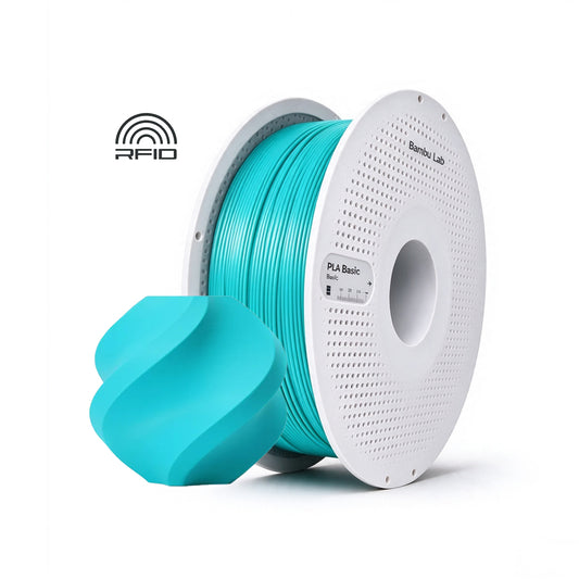 Filamentos BambuLab PLA Basic 1.75mm 1Kg Turquoisa - Turquoise (10605)