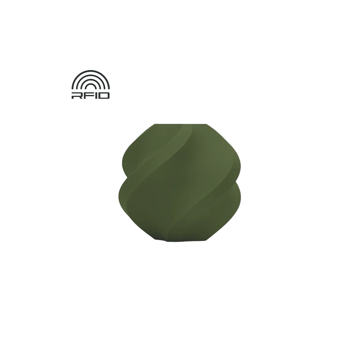 Filamentos Bambu Lab PLA Mate 1.75mm 1Kg  Verde Escuro - Dark Green (11501)