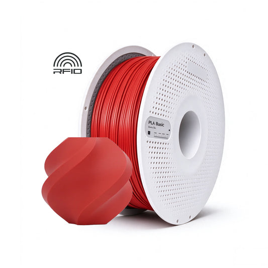 Filamentos Bambu Lab PLA Mate 1.75mm 1Kg Vermelho Escarlate - Scarlet Red (11200)