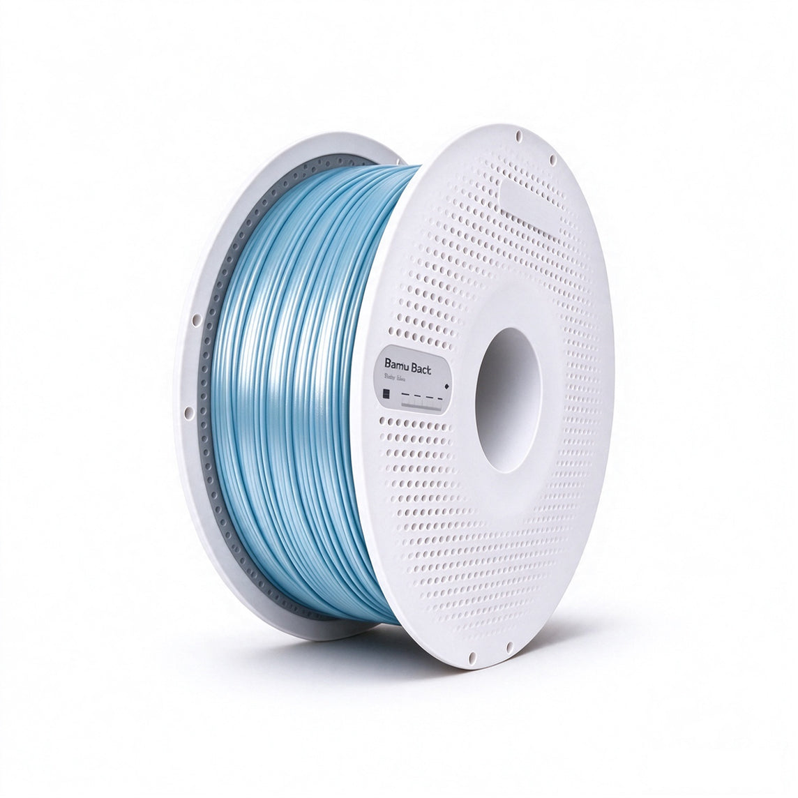 Filamentos Bambu Lab PLA Silk+ 1.75mm 1Kg Azul Bebé - Baby Blue (13603)