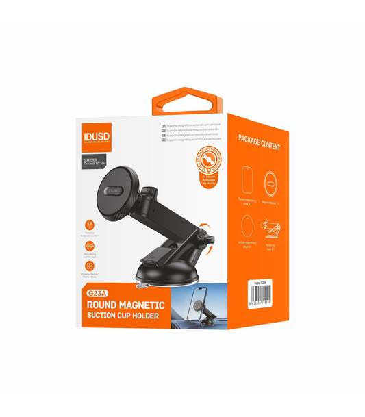 Suporte Idusd Ventosa Magnetico G23A - Preto
