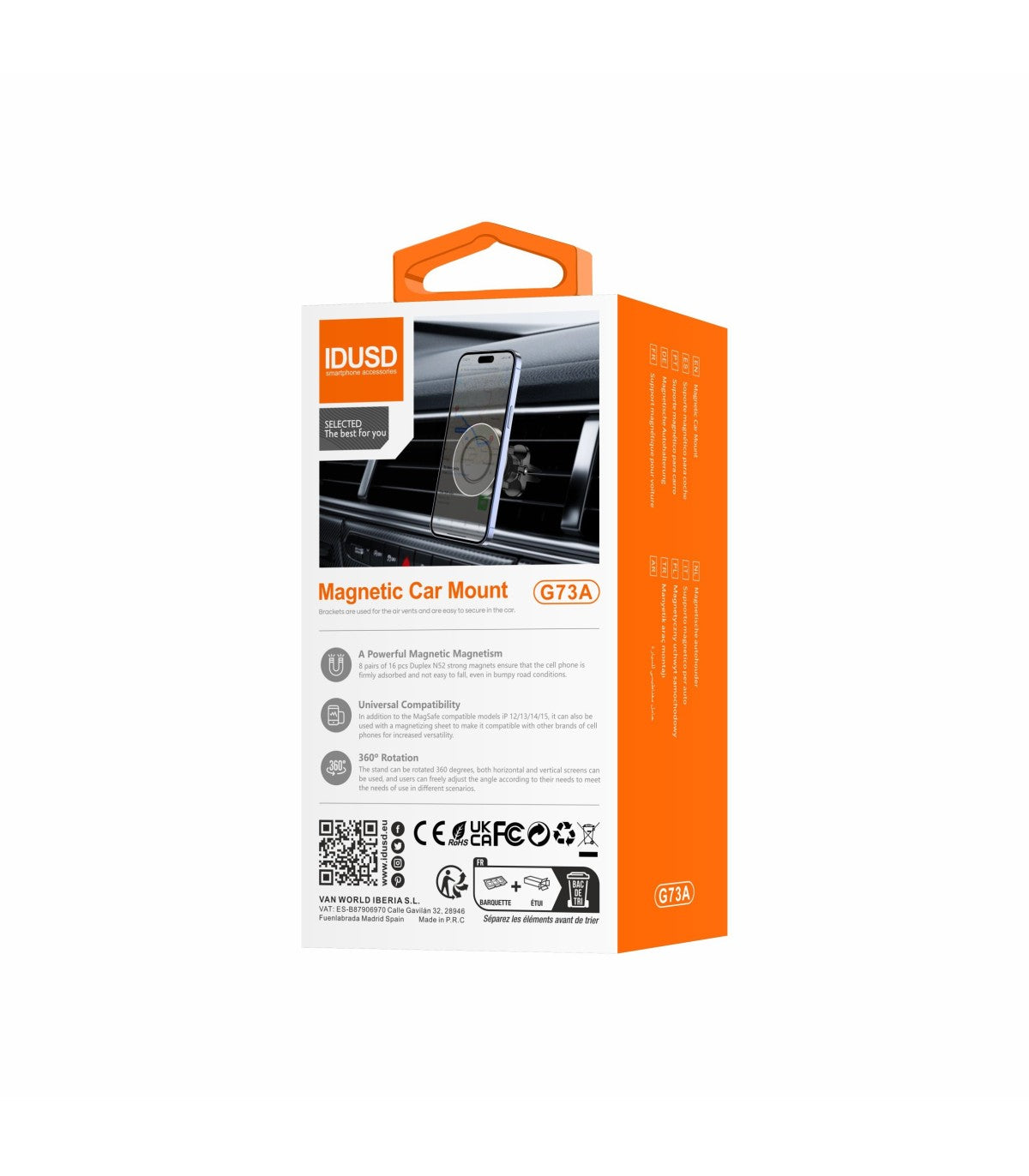 Suporte Idusd Para Arcondicionado de Magsafe G73A - Preto