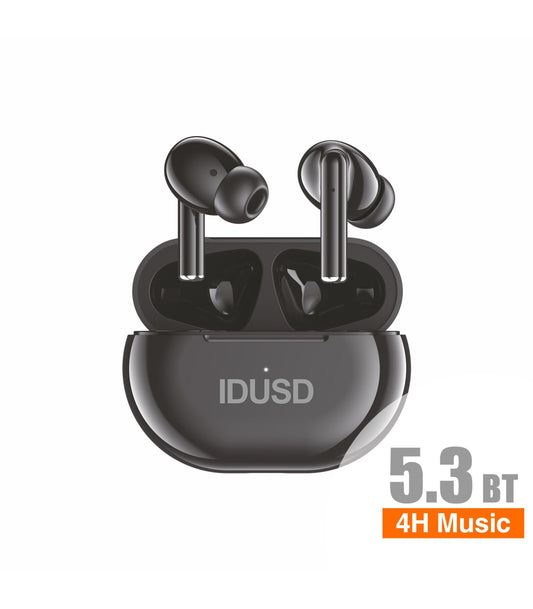 Auricular BT Idusd Wireless Earphone TWS 4H Music Preto - H06A