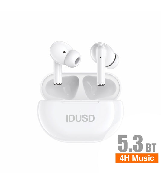 Auricular BT Idusd Wireless Earphone TWS 4H Music Preto - H06B