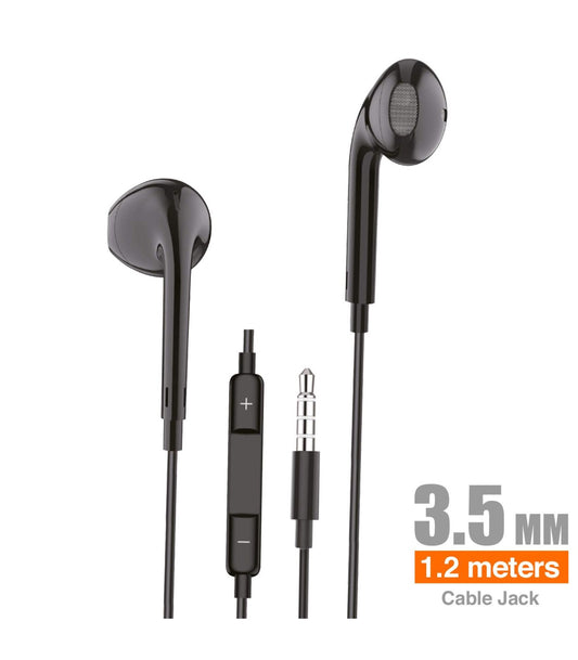Auriculares Idusd Earphone Estereo jack 3.5mm Preto - H10A
