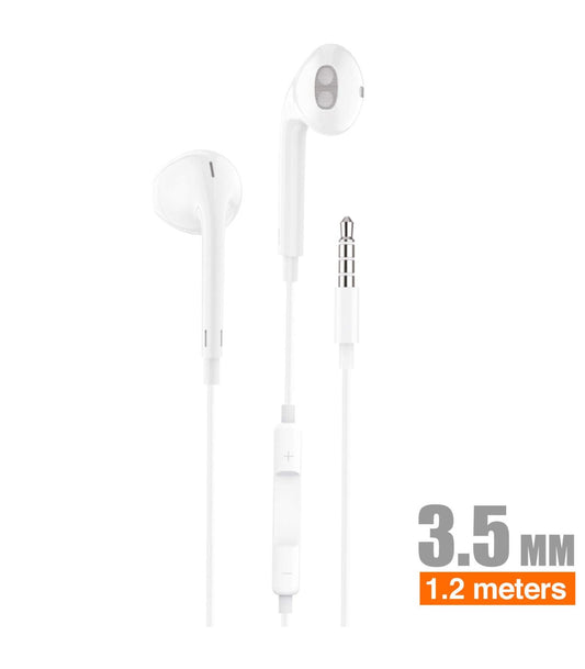 Auriculares Idusd Earphone Estereo jack 3.5mm Branco - H10B