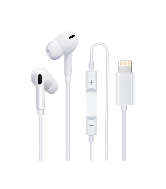 Auriculares Idusd Earphone Estereo Lightning BT Branco - H18B