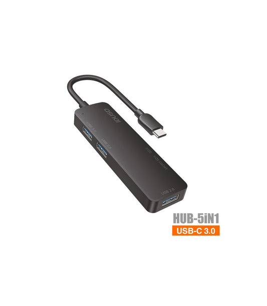 Hub Idusd Combo HUB USB-C 3.0 5 em 1 Preto - K14A