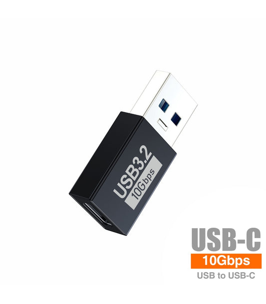 Adaptador Idusd USB-A 3.0 para USB-C 3.2 M/F Preto - K22A