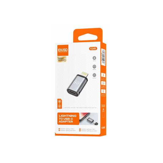 Adaptador Idusd Lightning para USB-C M/F Prata - K24B