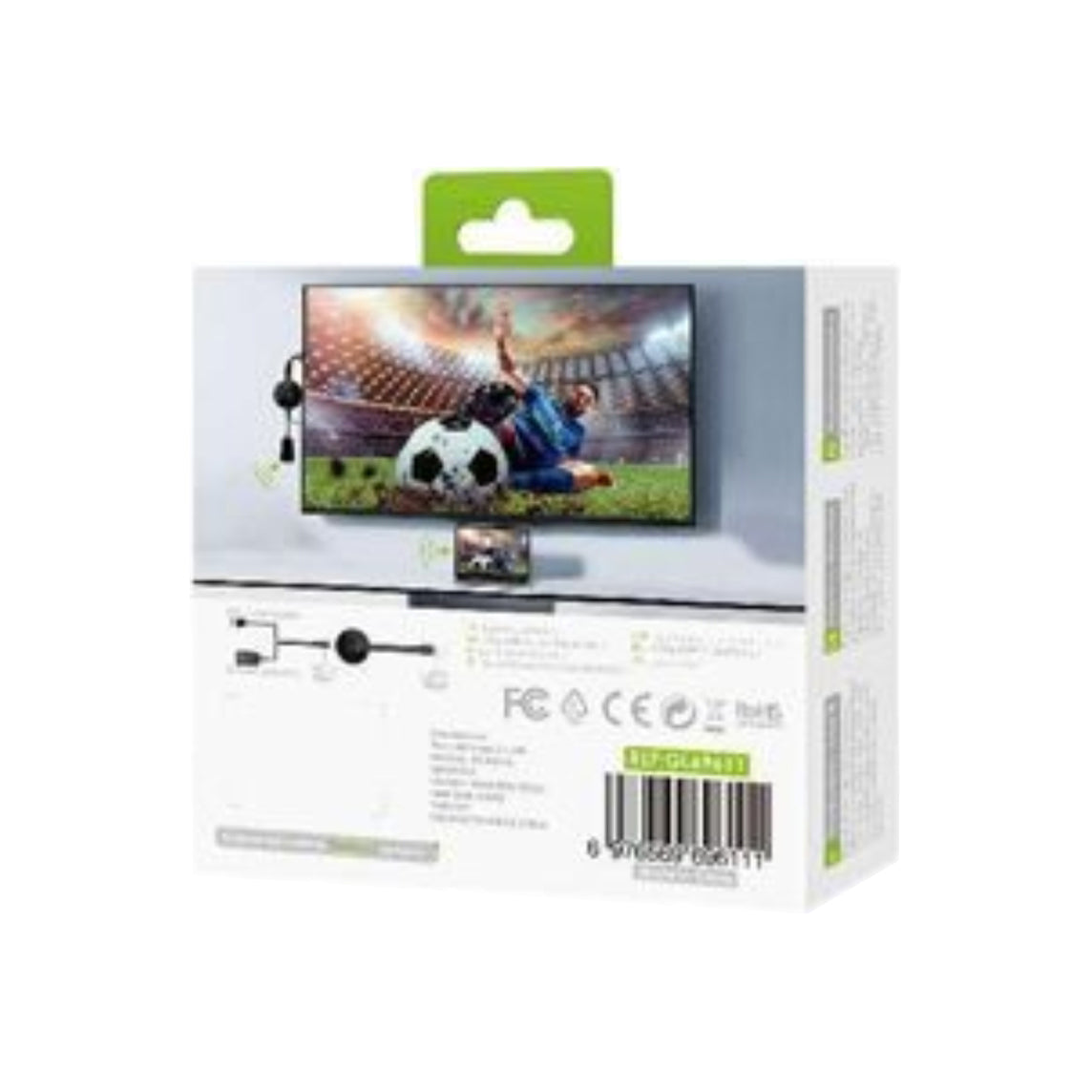 Miracast GreenLyca Wireless Display 1080P/60Hz Compativel IOS e Android Preto - GL69611