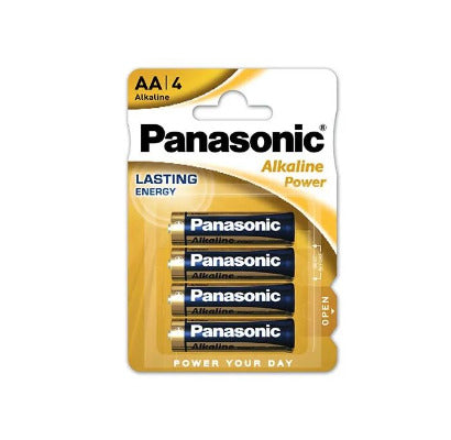 Panasonic Pilhas Alcalinas AA LR06 Pack 4 Unidade