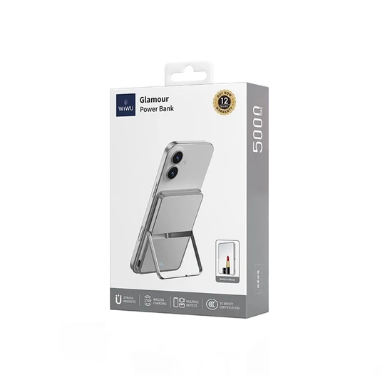 PowerBank WiWu Glamour PowerBank 15W 5000mAh Prata - Wi-P034