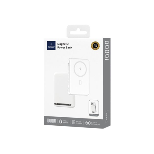 PowerBank Wiwu Magnetic PowerBank 15W 10000mAh Branco - Wi-P043