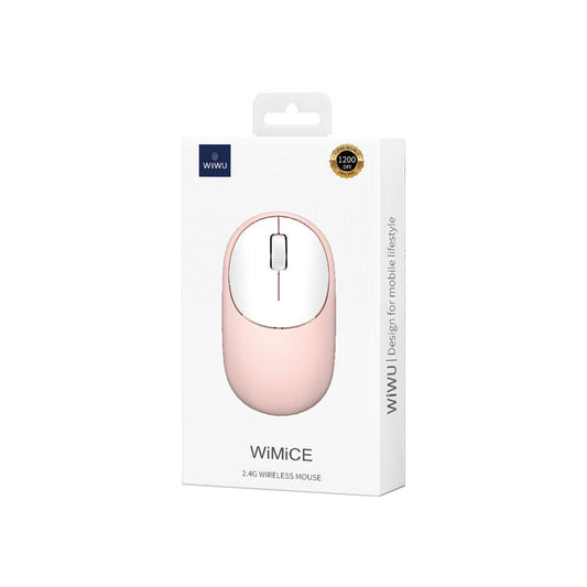 Rato WiWu Wimice 2.4G Wireless 1200DPI Rosa - WM107