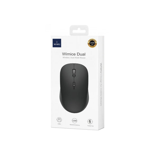 Rato WiWu Wimice Dual Mode Wireless/Bluetooth 1600DPI Preto - WM108