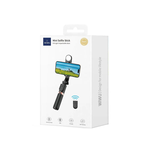 Selfie Stick WiWu Mini SelfieStick Preto - Wi-SE011