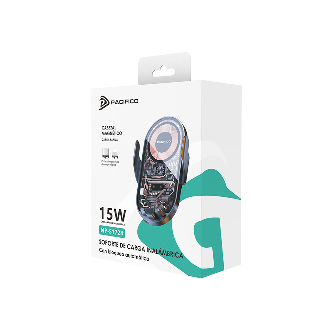 Soporte Paciﬁc Wireless Charge 15W Negro - NP-S1728